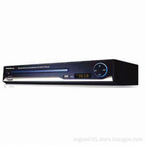 DVD Player, Compatible with DVD, MP3, CD, CD-R, RW, CD+R, RW, DVD-R, and RW Formats